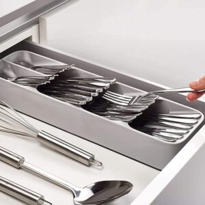 Plastic Spoon Fork Cutlery Storage Kitchen Drawer Organizer