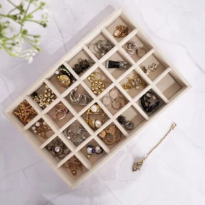 Luxury 24 Grids Jewellery Tray