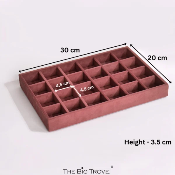 Luxury 24 Grids Jewellery Tray - Image 4