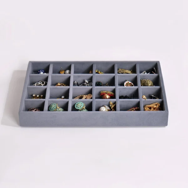 Luxury 24 Grids Jewellery Tray - Image 2