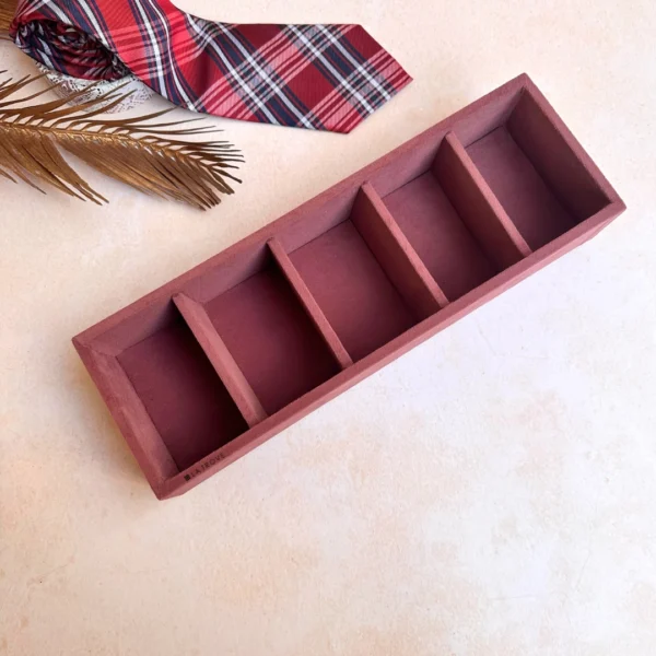 5 Slot Tie & Pocket Square Tray - Image 6