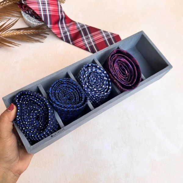 5 Slot Tie & Pocket Square Tray - Image 5
