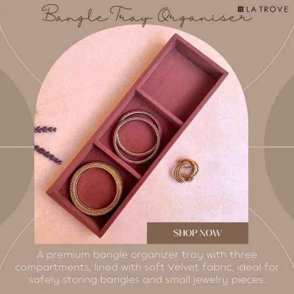 3 Slot Bangle Organiser Tray - Image 3