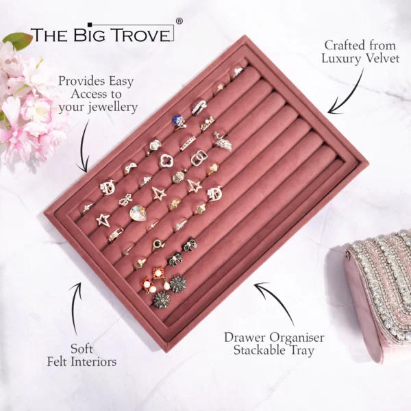 Luxury Big Ring Organiser Jewellery Tray - Image 4