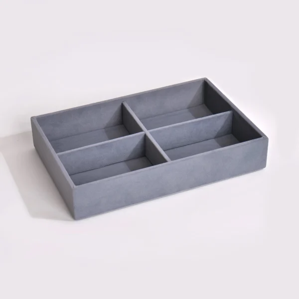 4 Slot Luxury Velvet Belt Tray - Image 3